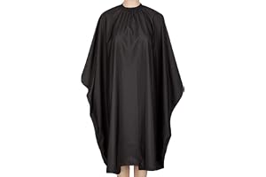 Waterproof Nylon Salon Cape for Hairstyling Cutting Dyeing Shampooing and Makeup Application, One Size