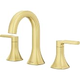 Pfister Vaneri Banyo Lavabo Bataryası, 20 cm Yaygın, 2 Saplı, 3 Delikli, Fır&ccedil;alanmış Altın Kaplama, LF049VRIBG