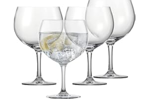 SCHOTT ZWIESEL Copas de gin-tonic Bar Special (set de 4), vasos largos gruesos para gin-tonics, vasos de cristal Tritan aptos para lavavajillas, fabricados en Alemania (art. nº. 130002)