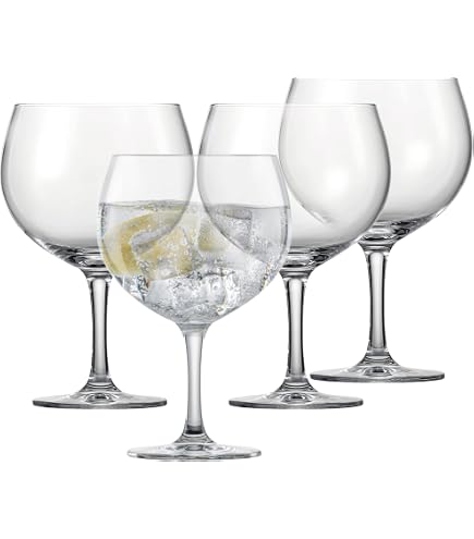 Verres Balloon Gin & Tonic Krosno 670 Ml (790 Ml Totale) - Lot De 6, Cristallin Sans Plomb, Élégants Et Durables
