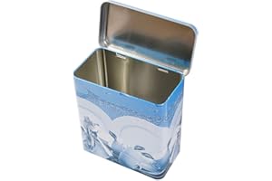 BURI Geschirrspülmittelbox Metal Caja de Almacenamiento Envase Lata Geschirrspültabs - Azul