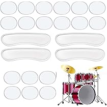 Dioche Amortisseur De Tambour Lot De 6 Coussinets En Gel Souple En Silicone Pour Amortisseurs De