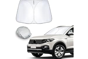 CDEFG Compatibile con VW T-Cross t cross 2018-2024 2025 Parasole per parabrezza, Parasole per la Parabrezza Anteriore, Ripiegabile Evitare i Raggi del Sole, Protettore Contro i Raggi UV Auto Accessori