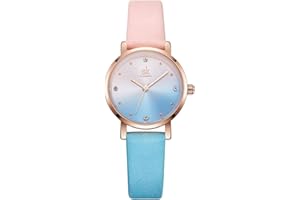 Alienwork SK Kids Montre Enfants Fille Bracelet Cuir