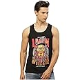 Veirdo® Pure Cotton Sleeveless Regular Fit Front Print Placement Scoop Neck Vest for Men & Boys