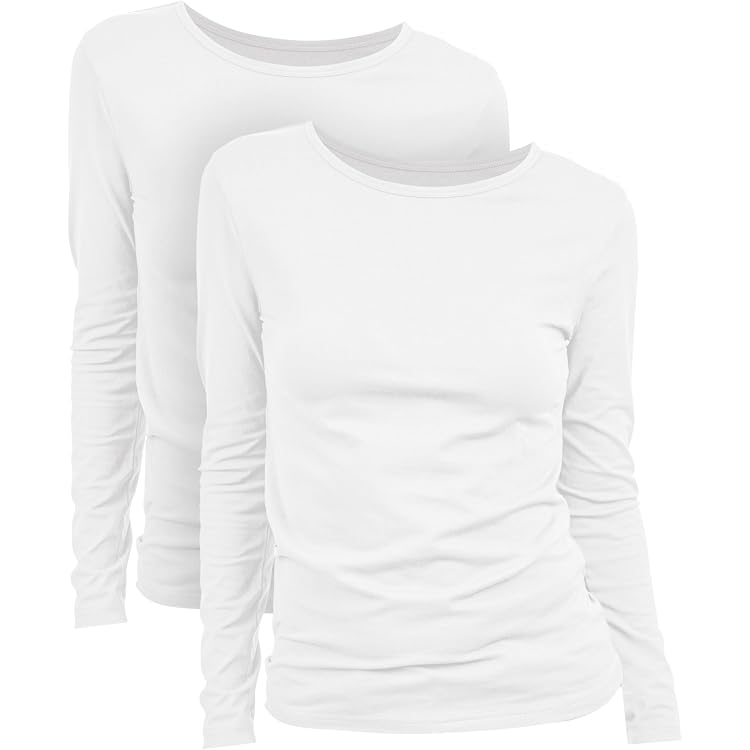 T-Shirt Manches Longues Atlas For Women Taille 50/52 - Couleur Écru/Blanc - Motif Floral - Neuf