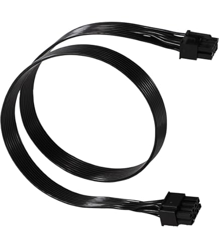 ZAHARA Câble D'alimentation 8 Broches Vers CPU (4+4) Pour C-orsair Série RM-x RM1000x RM850x RM750X RM650x RM550x /CX-M Série CX430M CX450M CX600M CX750M 60cm