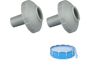 FZQBEY Pool zubehör, Pool einlaufdüse, Einlaufdüse drehbar für Intex und Bestway Pools 32mm 38mm, Pool wartungs zubehör (2 Stück)