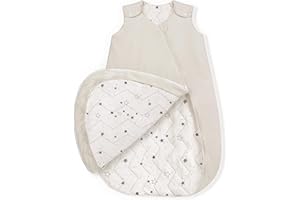lulumoon Baby Schlafsack für 3-9 Monate: 2,5 TOG Winter Schlafsack 62/68 - Baumwolle und Elasthan 100% Polyesterfaserfüllung - Ganzjahresschlafsack Oeko-TEX 100
