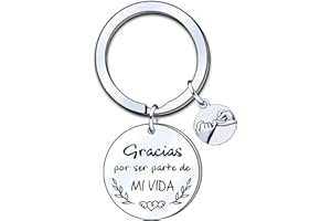 ZYMGUO Amistad Regalo Mejor Amiga Llavero Joyería Familia Amistad Regalo para Tu Mejor Amiga Llavero Acero Inoxidable Llavero Regalos Mujer con la Letra
