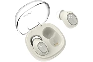 ELEROR Mini Auriculares inalámbricos para Canales auditivos pequeños, Auriculares Bluetooth para Mujeres con 2 micrófonos para Llamadas claras con IA,Soporte de Sonido Premium inmersivo Modo único
