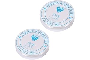 XMBYGEY Fil Elastique pour Bracelet Fil Élastique Transparent,Fil pour Bracelet Perle Fil pour Bracelet Fil Transparent Elastique