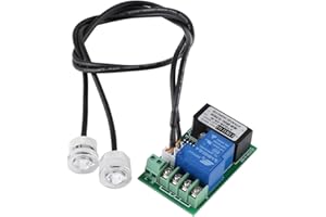 EUJGOOV Sensore Livello Acqua Infrarossi con Allarme Doppio per Controllo Liquidi Automatico in Serbatoi e Cisterne