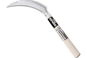 COCKTAIL7 Hounen hoz japonesa con hoja dentada 17cm jardín de corte de hierba hiedra cosecha de vegetales deshierbe acero inoxidable de molibdeno