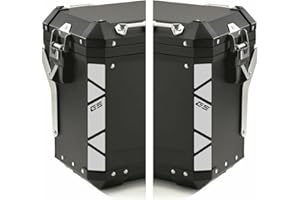 BLACK DOVES GRAPHICS 2 x Reflective Stickers Compatible with/Replacement for BMW Motorrad F 650 700 800 R 1150 1200 1250 GS A (Light Grey/White)