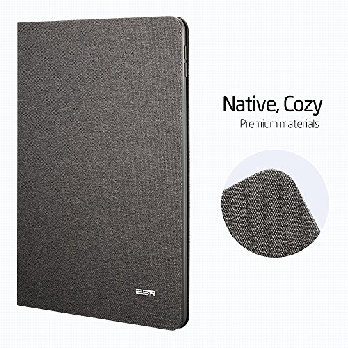 Neues iPad 2017 iPad 9.7 Zoll Hülle, ESR® Städtisch Serie Cover Auto aufwachen / Schlaf Funktion Smart Case und Einstellbarem Blickwinkel Funktion Schutzhülle für Neue iPad 9.7 2017 (Braun Grau) - 2