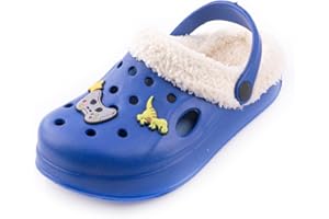 R-ISLAND Zoccoli invernali per bambini, Clogs, unisex, con fodera, taglia 30-35, Eva, antiscivolo, perfettamente per i bambini ed evitare il freddo.
