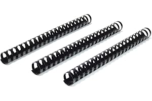 ‎RAYSON RAYSON Plastik Bindekämme, 180 Blatt, 22 mm, 21 Ringe, A4, Schwarz, Packung mit 36 Stück