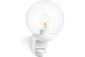 Steinel luminaire extérieur L 585 S - avec détecteur de mouvement 180° - portée 10 m - puissance de 60W max., Blanc