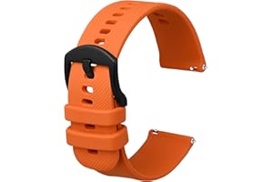 Anbeer Silikonowe paski do zegarków z szybkim odpinaniem dla mężczyzn i kobiet, gumowe zamienne paski do zegarków, szerokość paska 16 mm, 18 mm, 20 mm, 22 mm, 24 mm