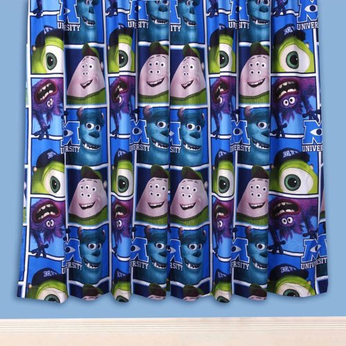 Character World 54-inch Disney Monsters University Curtains, Multi-Color