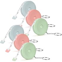2 Metro A Nastro Per Corpo – 150 Cm, Doppia Scala Cm/pollice, Retrattile, Con Pulsante Di Blocco, Guscio ABS, Per Sartoria, Fitness, Fai Da Te - 2