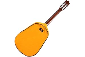 ALBA GUITAR BEADS Alba GB Dust Cover - Envoltura Protectora para Guitarras clásicas, Funda de Terciopelo para Guitarras acústicas y eléctricas, Naranja