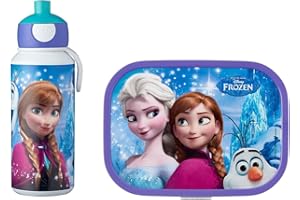 Mepal Pausenset Campus Frozen Sisters Forever – Trinkflasche und Brotdose mit Bento-Einsatz – ideal für Schule und Freizeit – spülmaschinenfest, ABS, 0 mm