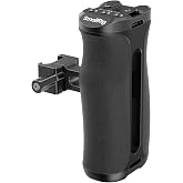 SMALLRIG Small NATO Side Handle for Cages - 4840 | 43mm Adjustable Up/Down,1/4"-20, Belt Hole, Cold Shoe
