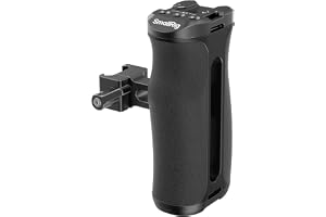 SMALLRIG mini NATO Side Handle for Camera Cages - 4840 | Universal Ergonomic Side Handgrip, 43mm Up/Down Adjustable, Bulit-in 1/4"-20 Threaded Hole, Strap Hole, Cold Shoe
