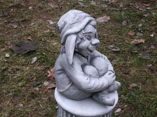 Zwerg Gnom Troll Wichtel 01 EMA 30 cm ca.12,5 kg Frostfest Stein Nr.172 - 2