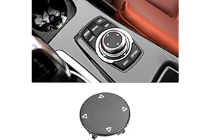 JARONX Jaroxn Kompatibel mit BMW iDrive Knopf Ersatz Multimedia iDrive Control Knob Button für 1' F20 F21/3' F30 F31 F34 GT/5' F07 F10 F11/7' F01 F02 F04/X3 F25 Serie, iDrive Button Cover