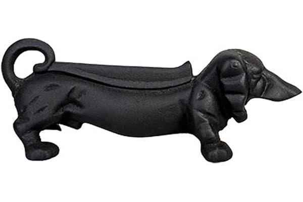 Esschert Design Dachshund Boot Scraper LH6Z Stövelskrapa, Svart, 33x13x11.5 cm