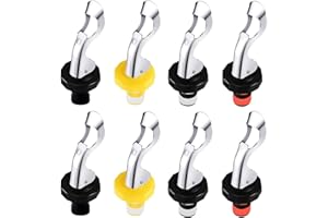 YANJINGHE Tappo per Bottiglie di Vino, 8 Pezzi Bottiglie Tappi di Bottiglia, Tappi per Bottiglie di Vetro, Prova di Perdita Tappi per Vino in Silicone, con Cavatappi, per Sigillare Vino, Soda, Olio