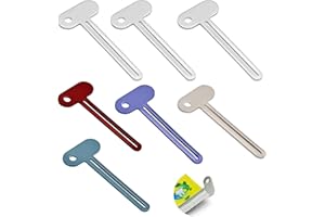LILELIG 7 Stück Tubenquetscher Für Alle Tube, Tubenausdrücker, Zahnpasta Quetscher,Metall Zahnpasta Squeezer,Zahnpasta Squeezer Tubenaufroller,Toothpaste Squeezer,Für Alle Tuben Zahnpasta Handcreme Kosmetik