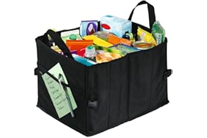 ‎HAMA Hama Organizer do bagażnika, torba na zakupy (rozmiar S, nylon, 31 x 40 x 26 cm) czarny