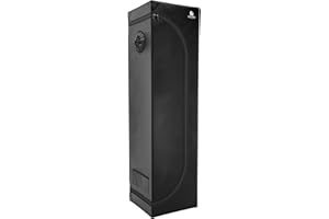 ‎CALUMA Caluma Growzelt 40×40×160 cm – professionelles Indoor-Zelt, Growbox für Pflanzenanbau, lichtdicht, ultrarobuster Rahmen, mit Reißverschluss & Kabelöffnungen – Caluma Skin 0,4 x 0,4 x 1,6 m