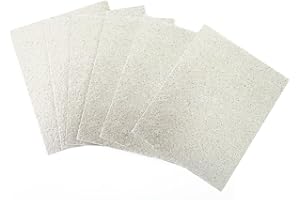 JEYORZY 6 Pezzi Foglio di Mica per Microonde Universale, Piastra di Mica per Onde per Microonde, Mica Piastre a Microonde, Forno a Microonde Piastre di Mica Accessori per Forni a Microonde, 13 x 13 cm