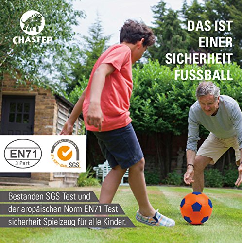 Chastep Normal 8'' Foam Ball Indoor/outdoor Football Soccer Perfect for Kids or Beginner Play and Excercise Soft Kick & Safe (Orange/blue) reviews Chastep Normal 8'' Foam Ball Indoor/outdoor Football Soccer Perfect for Kids or Beginner Play and Excercise Soft Kick & Safe (Orange/blue)