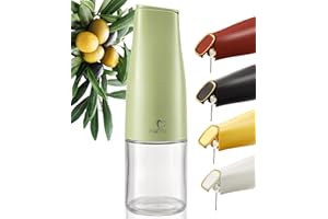 itsufirst® Olive Oil Dispenser Bottle 500ml (Pack Of 1), Auto Flip, Non Drip, Leak Proof, Glass Oil Bottles For Kitchen, Vinegar Drizzler for Cooking, Olive oil Pourer, Pack Of 1, Meadow (Green)