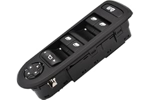 Arotzelox Interrupteur de commande lève-vitre électrique 96644915XT pour 308 508 C5 (Sans fonction de rabattement des rétroviseurs) 26 broches