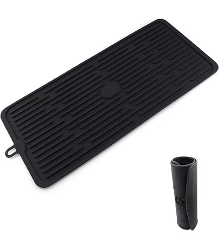 Tappetini Scolapiatti Per Bar - 2 Pezzi 30x15cm In Gomma Resistente Per Banconi E Cucine