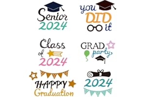 DELORIGIN 2 Sets 2024 Graduation Season Cutting Dies 24pcs Card Borders Stitch Die Cut Sewing Carbon Steel Die Cuts Stencils Card Making Scrapbooking Embossingb Template for Craft Albums Card Decor