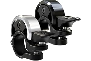 Greallthy Campanella per Bicicletta, Mini Campanello in Lega di Alluminio Super Loud, Nuovo Aggiornamento 2025 per MTB Bici da Corsa Ebike Mountainbike, Manubrio 19-25.4 mm.