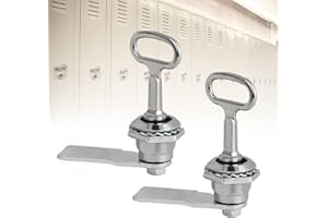 WENRERO 2 Stück Edelstahl Schrankschloss Schubladenschloss mit Schlüssel 20mm Schranktür Schloss aus Zinklegierung Tubular Cam Lock Möbelschloss Set Briefkastenschloss für Schule, Büro, Zuhause