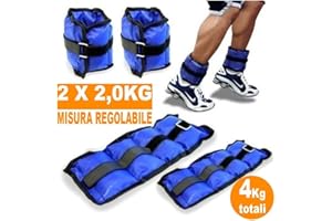TrAdE Shop Traesio- Pesi Caviglie Polsi CAVIGLIERA Sport Arti Marziali Fitness CAVIGLIERE Peso 4 kg