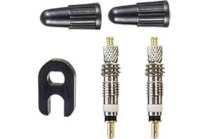 EODKSE Ensemble de 5 Noyaux de Valve Presta avec Outil de Démontage, pour Réparation de Vélo - Compatible avec Les Vélos de Type Français, Outil de réparation pour dissolvant de Noyau de Valve