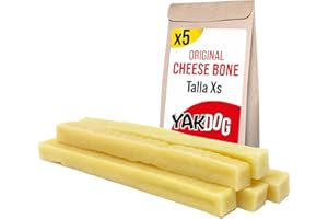 YAKDOG - Palitos de Queso para Perros - Golosinas de Larga Duración - 100% Natural - Tradicional del Himalaya - Fabricado en Bélgica - Talla XS