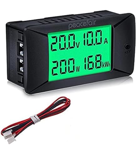 Stroommeter 6-in-1, digitaal, AC40-300 V, 100 A, ampèremeter, voltmeter, stroommeter