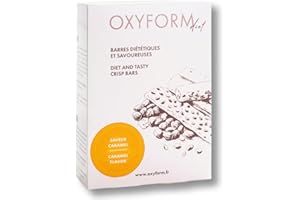 OXYFORM BY OXYLENT Laboratoires Oxyform I Pack 12 Barres Protéinées I Barre Snack Faible Teneur En Matières Grasses & Sans Sucre Ajouté I Riches En Protéines I Prise Masse Proteine Repas I Protein Bar I Saveur Caramel